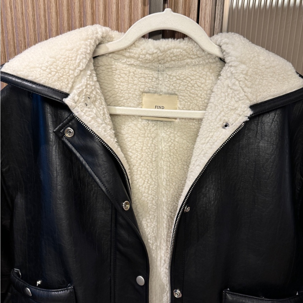 The Frankie Shop Arin Faux Leather Jacket